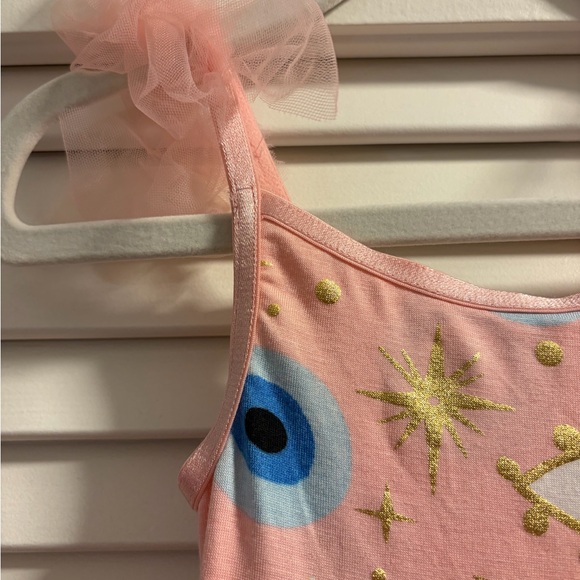 POSH PEANUT | Fiona Ruffled Tulle Smocked Dress  | PINK | size 2T - Picture 5 of 6